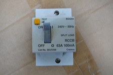 Crabtree rccb  363/S100 63A
