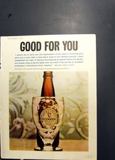 Original Old Vintage Print Guinness Extra Stout Partners Port Sandeman 1963
