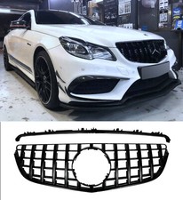 FRONT GRILLE GT STYLE GLOSS BLACK FOR MERCEDES E CLASS A207 C207 2014-2016