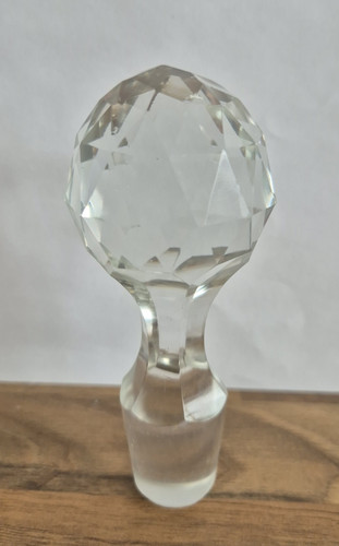 Antique hand blown cut glass - hand,