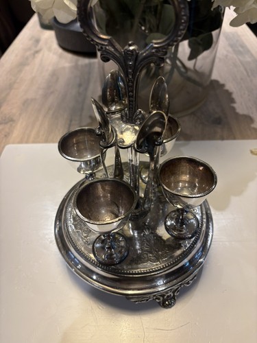 Vintage white metal - vintage, egg