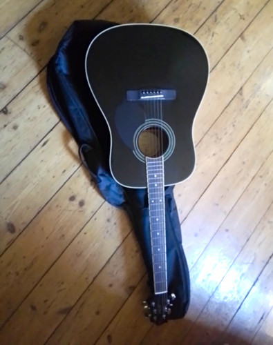 Greg bennett black string - bennett, 6-string