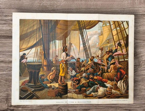 Antique 1883 pirate ship - 1883,