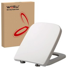 WOLTU Toilet Seat White Square