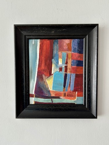 Vintage cubist abstract - vintage,