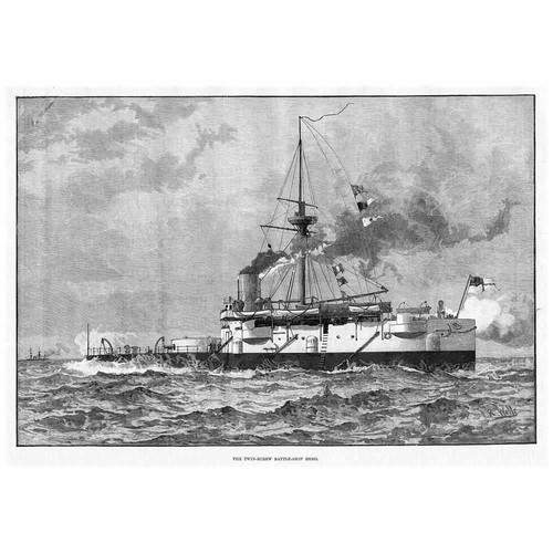 Royal navy hms hero twin - hero, screw