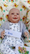 BILL❤️Cute Reborn doll Boy by  Olga Auer weighted 4.2 lbs 1.9 kgs 15" 38cm❤️