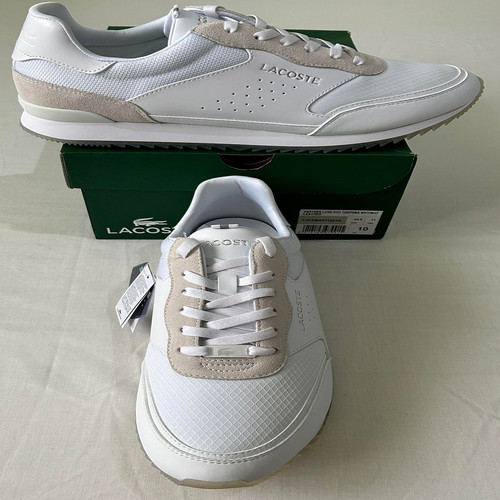 Lacoste size white - 10, white/biege