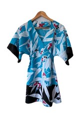 Monsoon blue kimono Dress Size