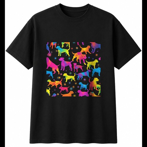 Psychedelic patterdale terrier - patterdale,