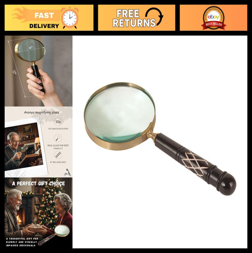 10x magnifying glass with - 10x,