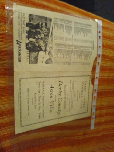 1945 derby county v - 1945/46, aston