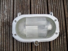 Vintage industrial cast iron bulkhead retro wall light. 205mm w 275mm h 150mm d