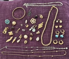 House Clearance - MONET Jewellery Mixed Job Lot - Necklaces, Bangle, Earrings - 