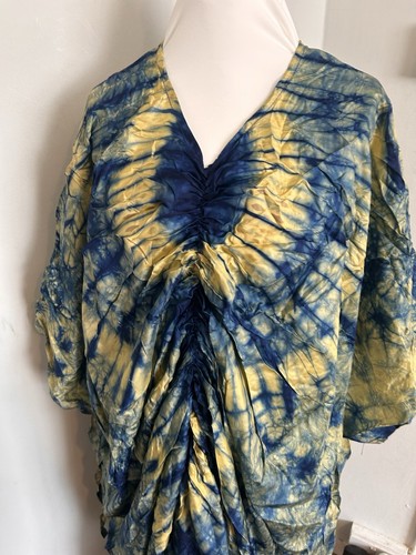 African adire silk bubu - african, kaftan
