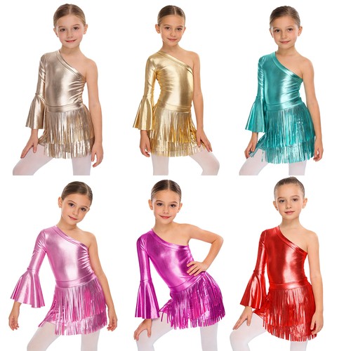 Kids shiny metallic unitard - shiny,