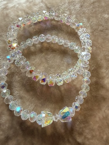 Set clear faceted crystal - 2,