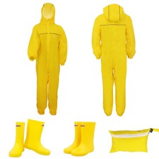 ZORAX Yellow Kids Rain Suit