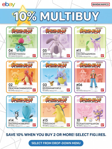 Bandai pokemon scale world - pokemon,
