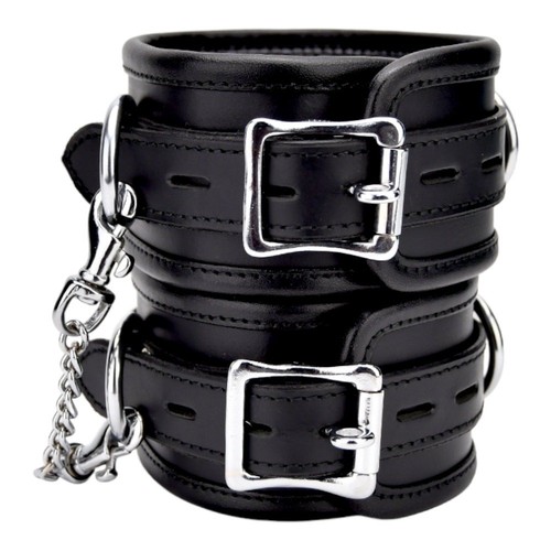 Bound leather ankle restraints - ankle,