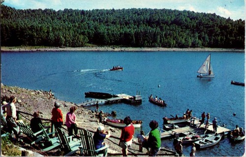 Paupack postcard lakeside - paupack, pa