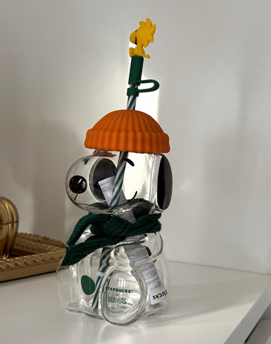 Starbucks peanuts snoopy - peanuts, clear
