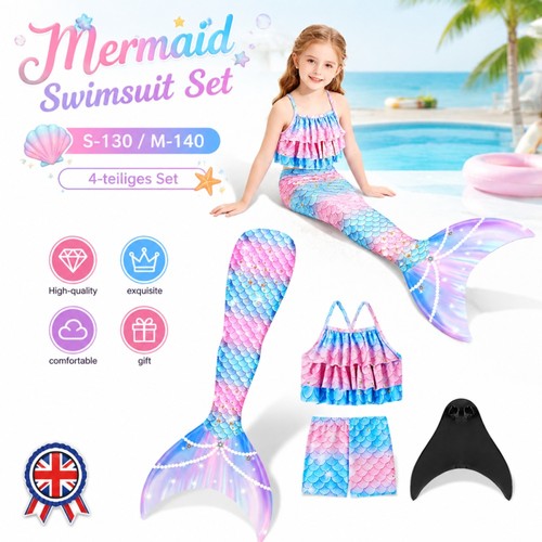 Kid mermaid tail with monofin - kid,