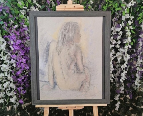 Original framed life drawing - life,