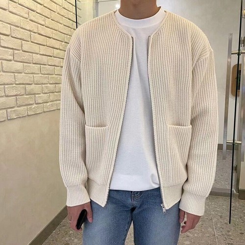Mens casual cardigan sweater - casual,