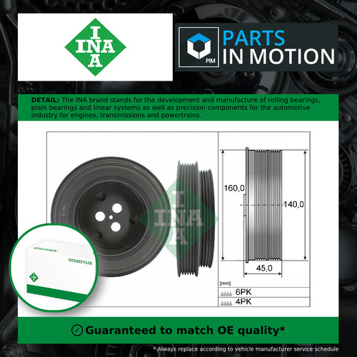 Crankshaft pulley fits - crankshaft,