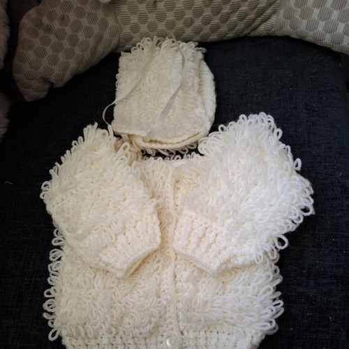 Hand crochet loop cardigan - loop,