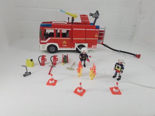 Playmobil fire engine with - playmobil,