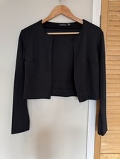 Boohoo Black Cropped Long