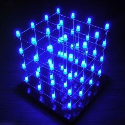 4x4x4 led light cube - cube, kit