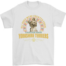 A Yorkshire Terrier Dog Mens T-Shirt 100% Cotton