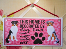 Australian Shepherd Dog Sign