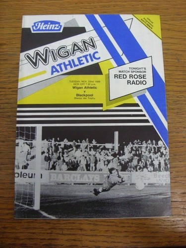 1988 wigan athletic - 22/11/1988, v