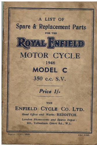 Royal enfield 350cc - s.v., model