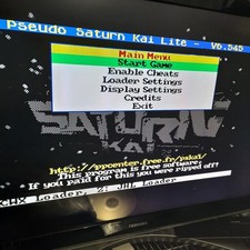 Pseudo Saturn Kai Lite Cartridge Firmware Upgrade CDROM Disc CD