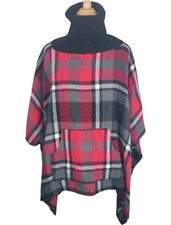 Steve Madden Tartan Check Cape