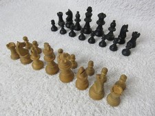 Set of Vintage Wooden Black