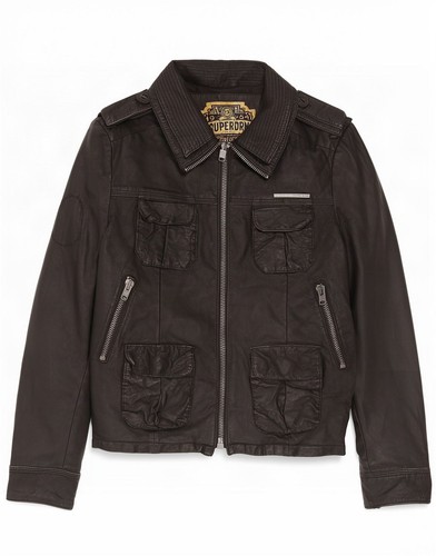 Superdry mens military leather - military,