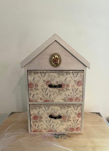 Upcycled house storage box - upcycled,