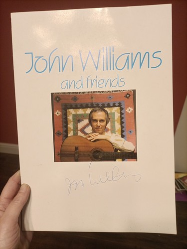 Signed programme john williams - signed,