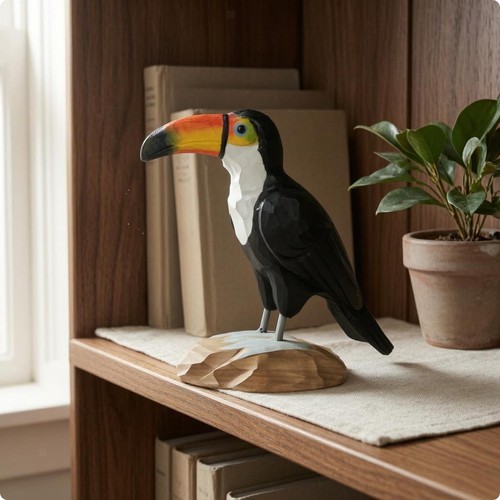 Wooden figurine faceted - ,
