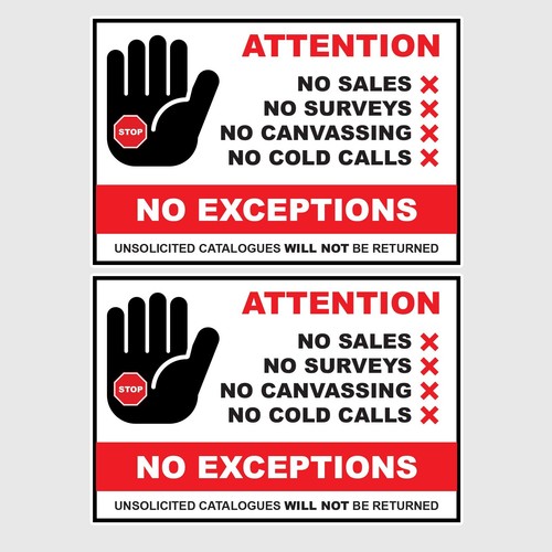 Attention sales people cold - attention,