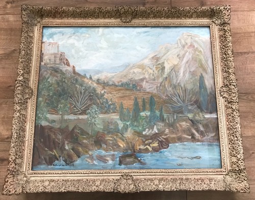 Large landscape oil painting