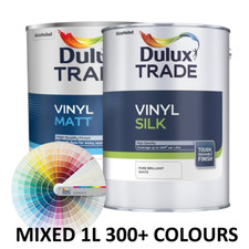 DULUX PAINT  250 ml, 1L  IN  MATT  ALL COLOURS MIXED TO ORDER