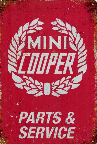 Retro metal sign garage - retro,