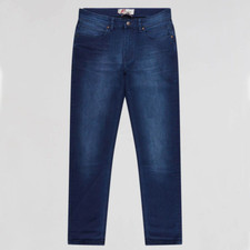 Mish Mash Bradley 1984 Tapered Fit Stretch Jeans Blue Black Size 32x34 32L